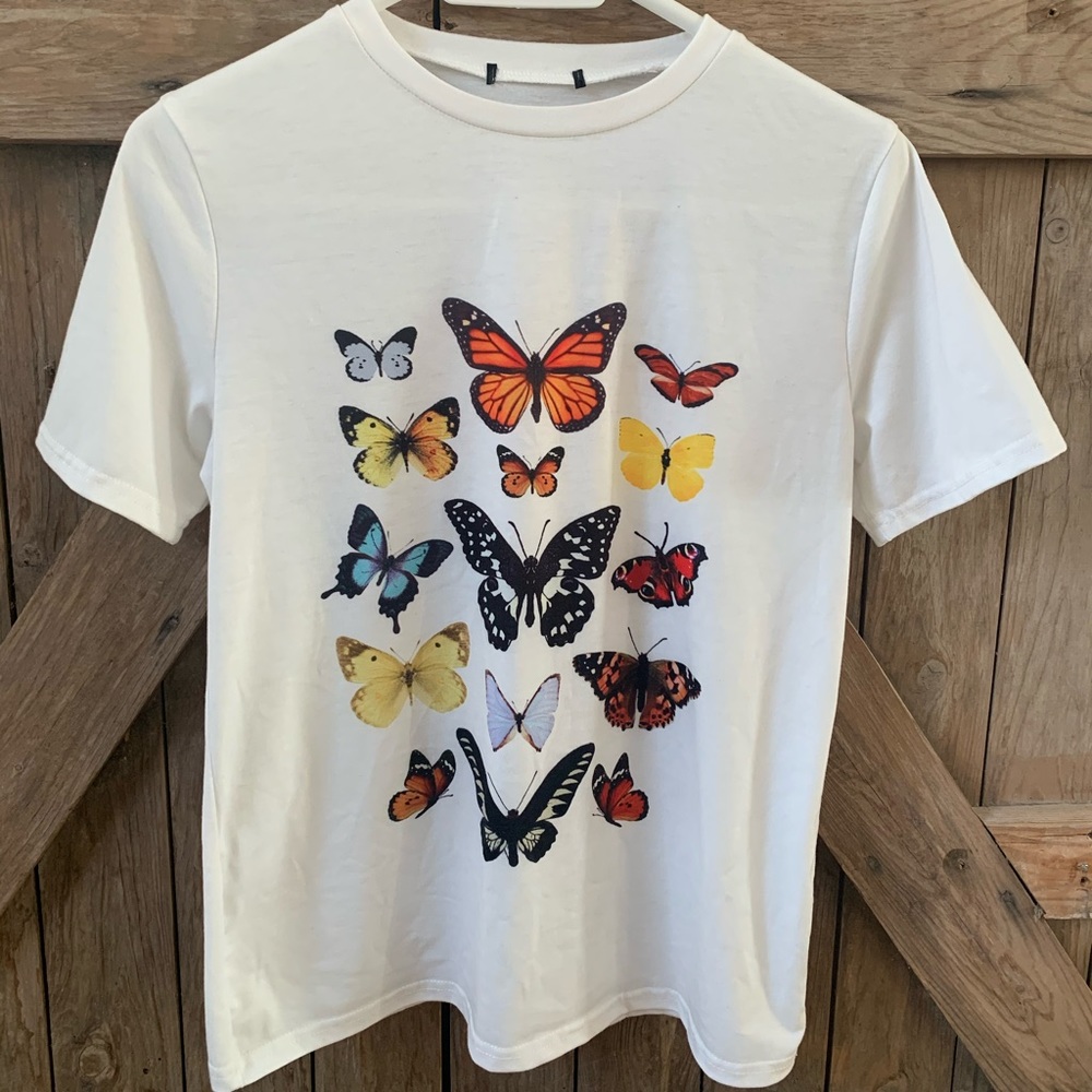 White Graphic Tee